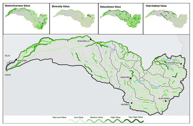 The NSW High Ecological Value Aquatic Ecosystems (HEVAE) mapping in the Border Rivers area