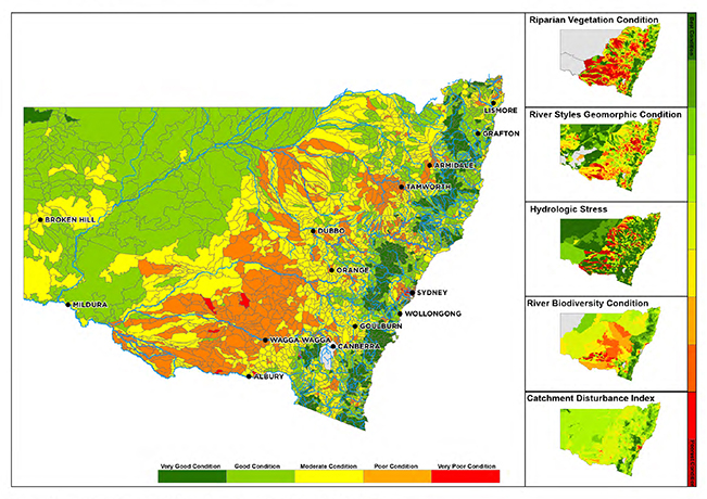 Map of NSW River Condition Index