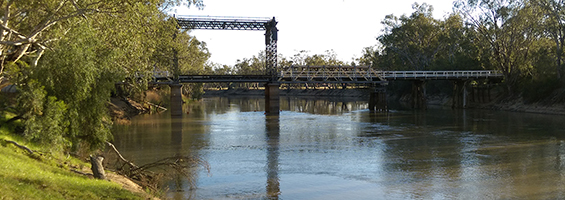 Bridge over the Murray River.
