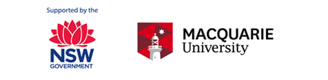 NSW Waratah and Macquarie University logo