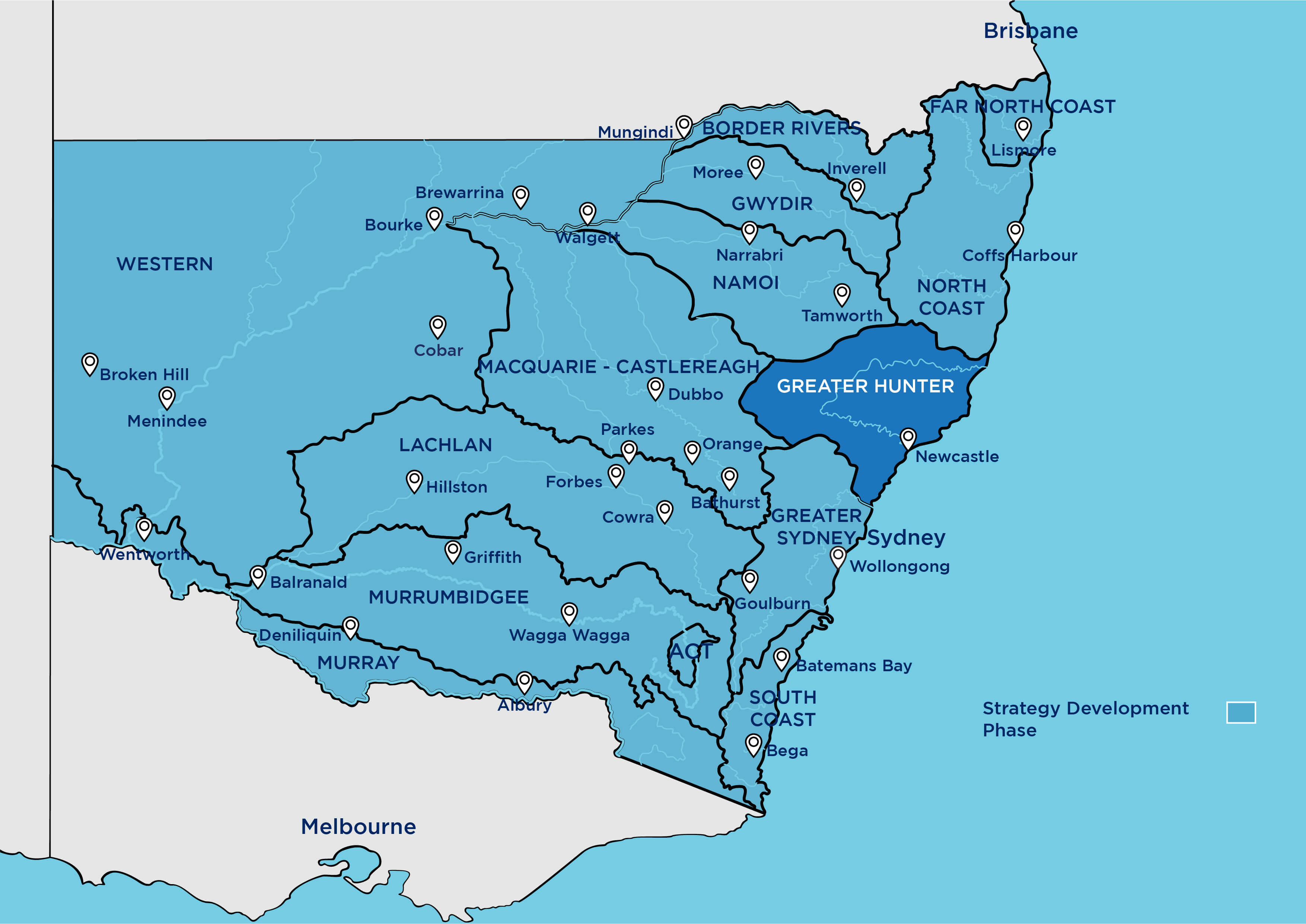 Water strategy regions