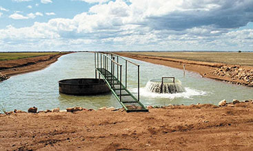Water bore irrigation -Image credit: Peter Simpson DPI